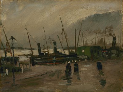 The De Ruijterkade in Amsterdam by Vincent van Gogh